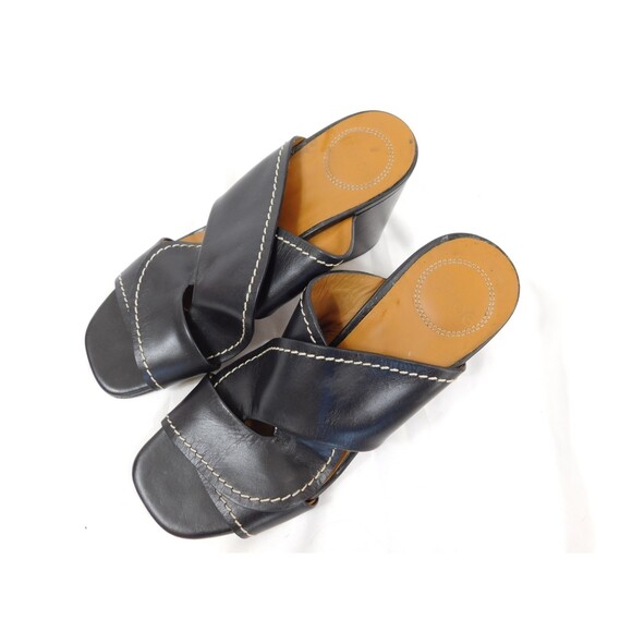 Chloe Candice Twist Block Heel Sandals 37 - Picture 3 of 9